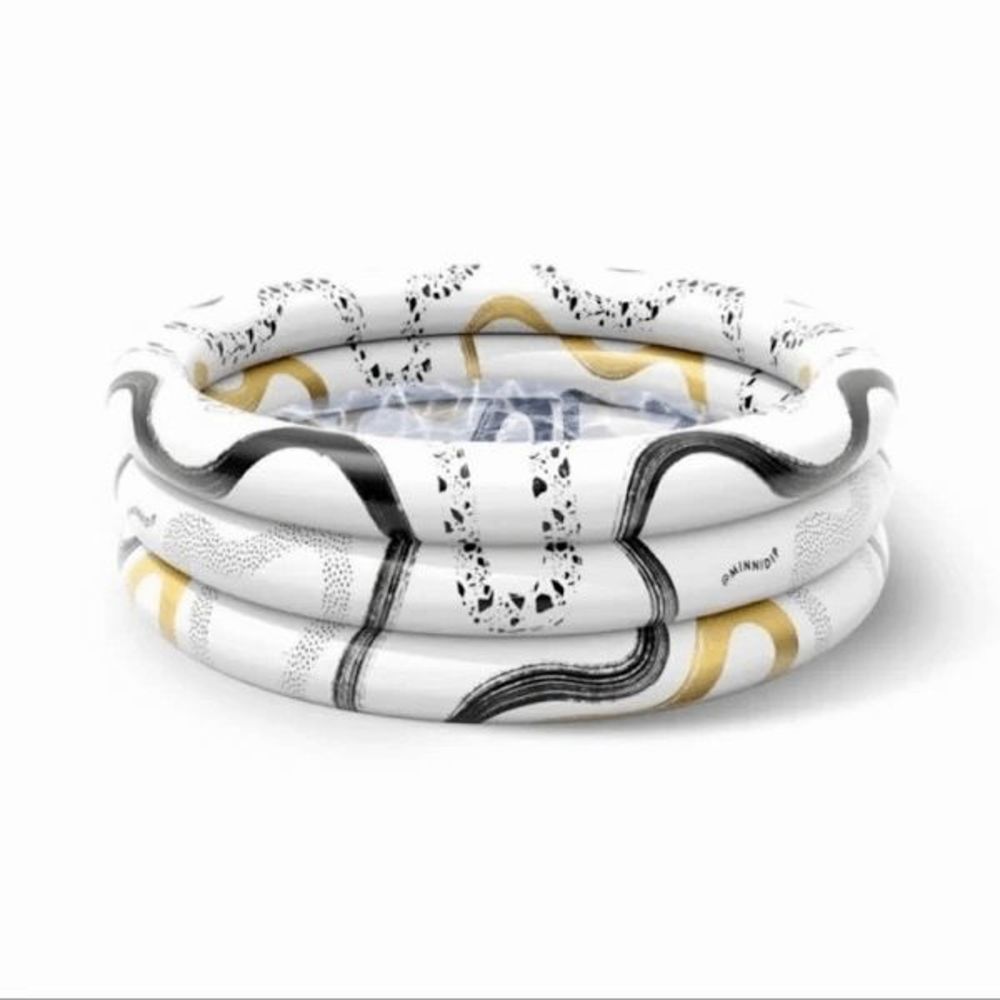 LA VACA NWT MINNIDIP gilded gold inflatable pool